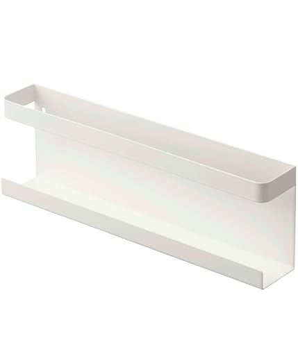 山崎実業(Yamazaki) 【 石こうボード用プッシュピン・木ネジ 付属 】 神札ホルダー ホワイト 約W25×D4×H8cm タワー tower 簡易神棚 お札立て 破魔矢収納 5024