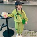 【GW限定10%OFF】子供 トップス パンツ 韓国子供服 セットアップ キッズ 長袖 女の子 子ども服 恐竜柄 綿 春秋 上下セット キッズ ジュニア服 2点...