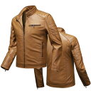 【期間限定!10%OFF発行中】バイクジャケット ジャケット 革ジャン アウター 薄手 春 秋 ライダース バイク ライダースジャケット レザージャケット フェ...