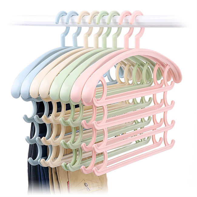 【期間限定!10%OFF発行中】ハンガー 収納 ズボンハンガースラックスハンガー ズボン ハンガー ハンガーラック 便利グッズ 便利 跡付かない 10本セット ...