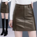 【時間限定10%OFF】本革 スカート レザースカート レディース ボトムス レディーススカート 高級 羊革 細身 ひざ丈 ラムレザー ハイウエスト 脚長効果 ...