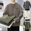 【期間限定!10%OFF発行中】パーカー メンズパーカー 長袖パーカー ラウンドネック 切り替え tシャツ メンズ 男女兼用 トレーナー レディース トップス スウエット 長袖 春服 冬服 シンプル 大きサイズ カジュアル 部屋着 裏起毛 ファッション 秋服 プルオーバー 3,580円