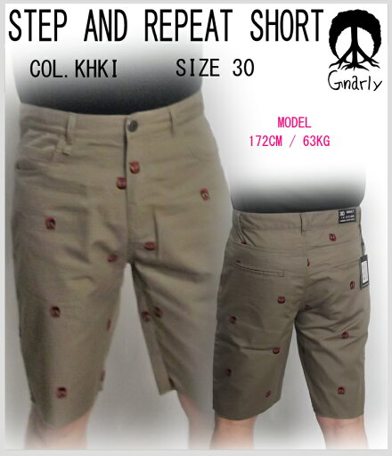 ≪1万円以上で送料無料≫【20% OFF】【GNARLY】STEP AND REPEAT SHORT【KHAKI】【30】LB-SPSU1441【u】 ≪1万円以上で送料無料≫【20% OFF】【GNARLY】STEP AND REPEAT SHORT【KHAKI】【30】LB-SPSU1441【u】