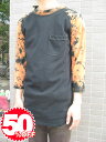 ★Special Sale!! 50%OFF!!★ addnine TEE SHIRT M black/orange