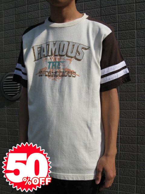 ≪1万円以上で送料無料≫★Special Sale!! 50%OFF!!★ UNCONSCIOUS S/S T shirt NATURAL  UN6K718