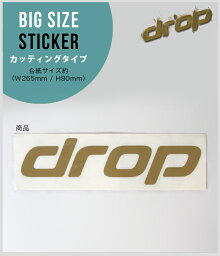 ≪1万円以上の購入で送料無料≫DROP CUTTING LOGO STICKER W265mm/H80mm