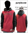 ≪送料無料≫PURPLE COW/パープルカウ W.R.C LEOPARD PULLOVER HOOD/プルオーバーパーカー 【ORANGE】【M】【smtb-f】