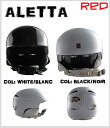 《1万円以上ご購入で送料無料》40%OFF!!R.E.D. HELMET ALETTA 【L】BLACK/NOIR, WHITE/BLANC【u】
