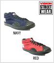 ꖜ~ȏ̍wőVISION SKATE SHOES COSTA MESA MID SUEDEyNAVY/REDzy23cm/24cmzMCR-304ymiz