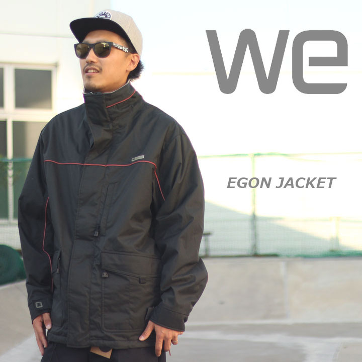 WE ウィー EGON JACKET エゴンジャケット BLACK/RED 激安特価品