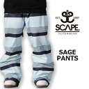 SCAPE GXP[v SAGE PANT Z[Wpc BOARDER  40OFF