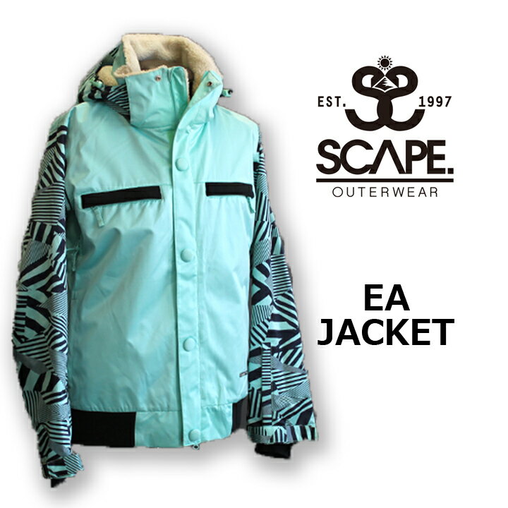 【ブランド】SCAPE 【モデル】EA JAKET 【カラー】画像参照 【サイズ】- 【商品説明】 耐水圧:10.000mm　 透湿性:8.000gm2 雪の進入を防ぐパウダーガード 雪の進入を防ぐリストゲーター 裾の内側にパスケース フード一取り外し可 ※ご不明な点などございましたらお気軽にお問い合わせ下さい。 メーカー希望小売価格はメーカーカタログに基づいて掲載しています