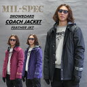MIL-SPEC ミルスペック HEATER JACKET フェザージャケット 耐水 透湿 メンズ レディース スノーボードウェア−