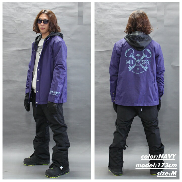 MIL-SPEC ミルスペック FERMAT JACKET フェルマージャケット 耐水 透湿 メンズ レディース スノーボードウェア−