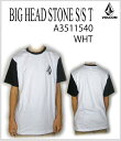 ≪1万円以上購入で送料無料≫【20% OFF】【VOLCOM】BIG HEAD STONE S/S T【WHT】【S,L】 A3511540【u】【mi】