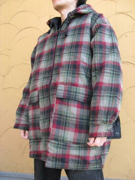 PERNICCI reversible down jacket red/gray/green L