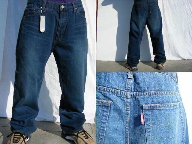 homledd original patch work jeans indigo 【XL】