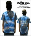 30%OFFꖜ~ȏőDOUBLE STEAL BORDER B.D. SHIRTS yBLUEzyM/Lz743-35008 85