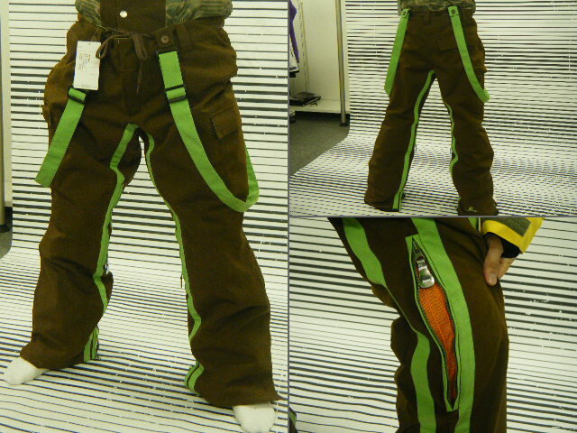 ≪送料無料＆30 OFF ≫11-12 NEW TYPE SNOWBOARD WEAR KUKULS PANT BROWN/LIME【L】NTP22 【smtb-f】