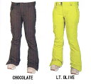 ᑗ'13-'14N SNOW WEAR w 686 x WMS MANNUAL PRISM INSULATED PANT CHOCOLATE yMz/LT.OLIVEySzysmtb-fzyuzyamzz