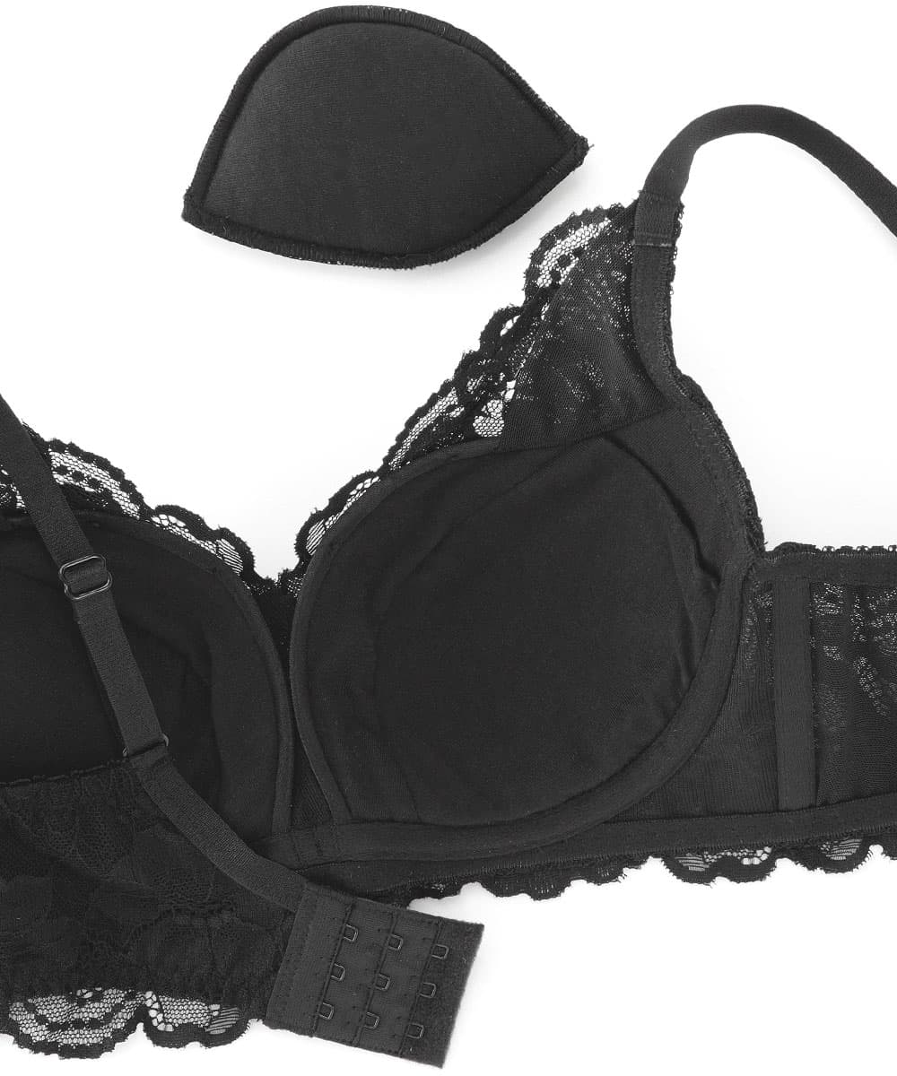 ブラジャー 脇肉 カシュクールレース 脇高ブラ(R) ブラジャー&ショーツ(女性 下着 レディース 脇高 ブラジャーショーツ セット ブラセット 谷間 ブラ かわいい ブラショーツセット かわいい下着 ブラショーツ 育乳ブラ いくにゅうぶら パンツ 可愛い 補正下着 脇高ブラ)