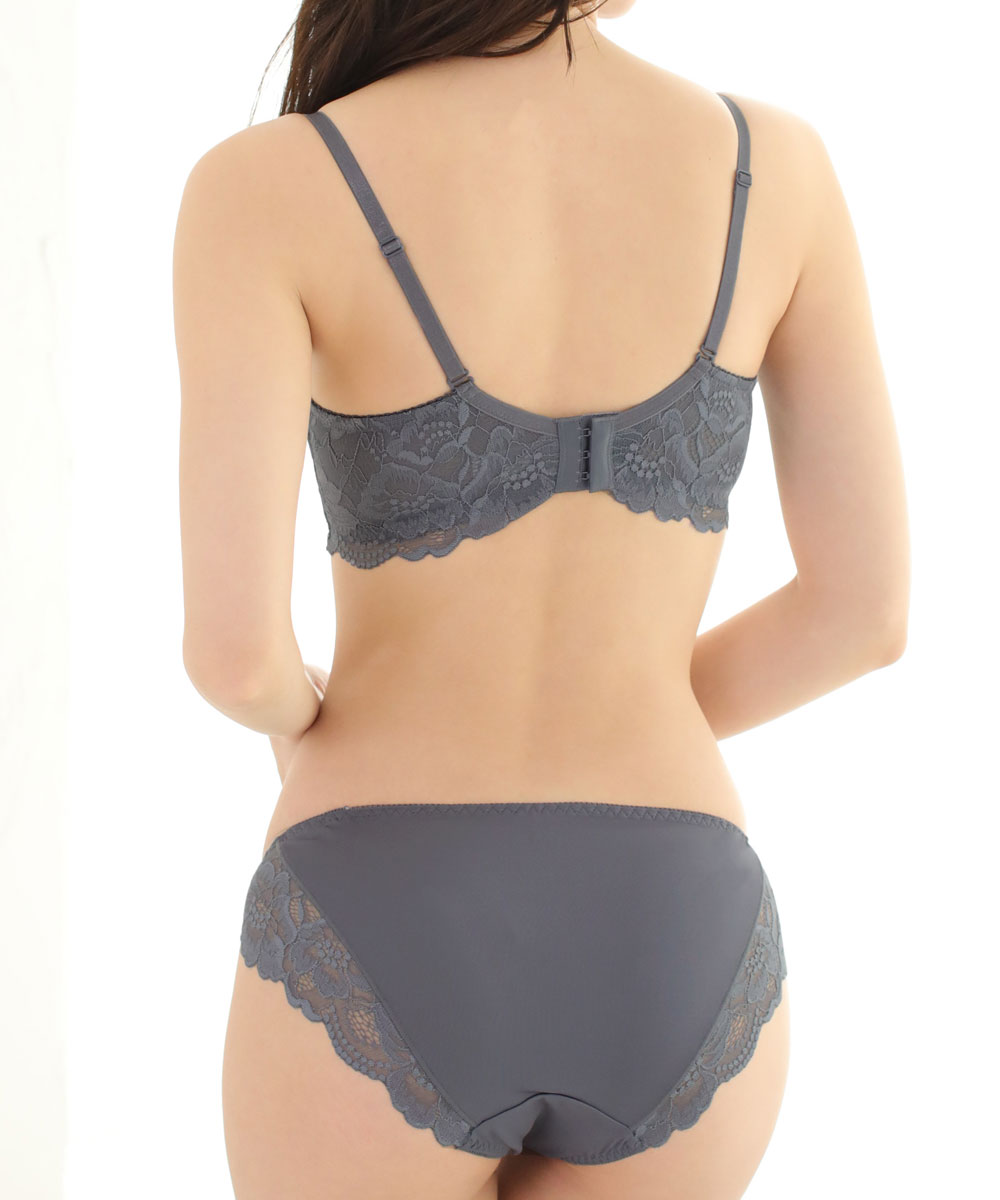 ブラジャー 脇肉 カシュクールレース 脇高ブラ(R) ブラジャー&ショーツ(女性 下着 レディース 脇高 ブラジャーショーツ セット ブラセット 谷間 ブラ かわいい ブラショーツセット かわいい下着 ブラショーツ 育乳ブラ いくにゅうぶら パンツ 可愛い 補正下着 脇高ブラ)