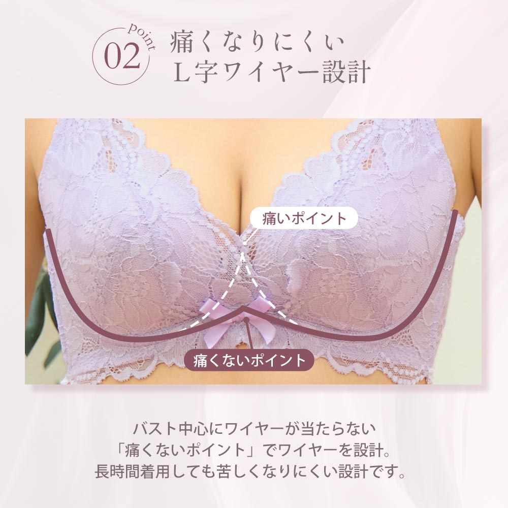 ブラジャー 脇肉 カシュクールレース 脇高ブラ(R) ブラジャー&ショーツ(女性 下着 レディース 脇高 ブラジャーショーツ セット ブラセット 谷間 ブラ かわいい ブラショーツセット かわいい下着 ブラショーツ 育乳ブラ いくにゅうぶら パンツ 可愛い 補正下着 脇高ブラ)