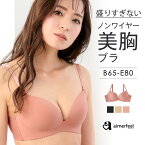 【セール 特別価格】ブラジャー ノンワイヤー 美胸ブラ シームレス 単品ブラジャー(下着 女性 ワイヤレス 響かない 無地 透けにくい Tシャツブラ ナチュラル レディース B80 C80 D80 E80 黒 ぶら ブラ かわいい 可愛い ワイヤーなしブラ シンプル 夏)