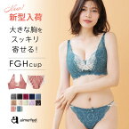 【セール 特別価格】ブラジャー 大きいサイズ カシュクールレース 脇高ブラ (R) ショーツ セット(FGHカップ) ( 大きい 下着 レディース ブラジャーセット ブラショーツ 脇肉 谷間 ブラセット ショーツセット ブラ 女性 脇高 かわいい下着 パンティー グラマー グラマーサイ