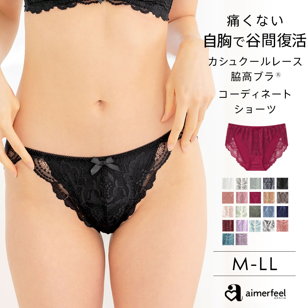 【MAX30％OFFクーポン】セクシー ショーツ スタンダード カシュクールレース プレーンショーツ(下着 パンティ パンツ かわいい パンティー 女性 レディース かわいい下着 可愛いショーツ 単品 レースショーツ レース カシュクール 花柄)【メール便可】