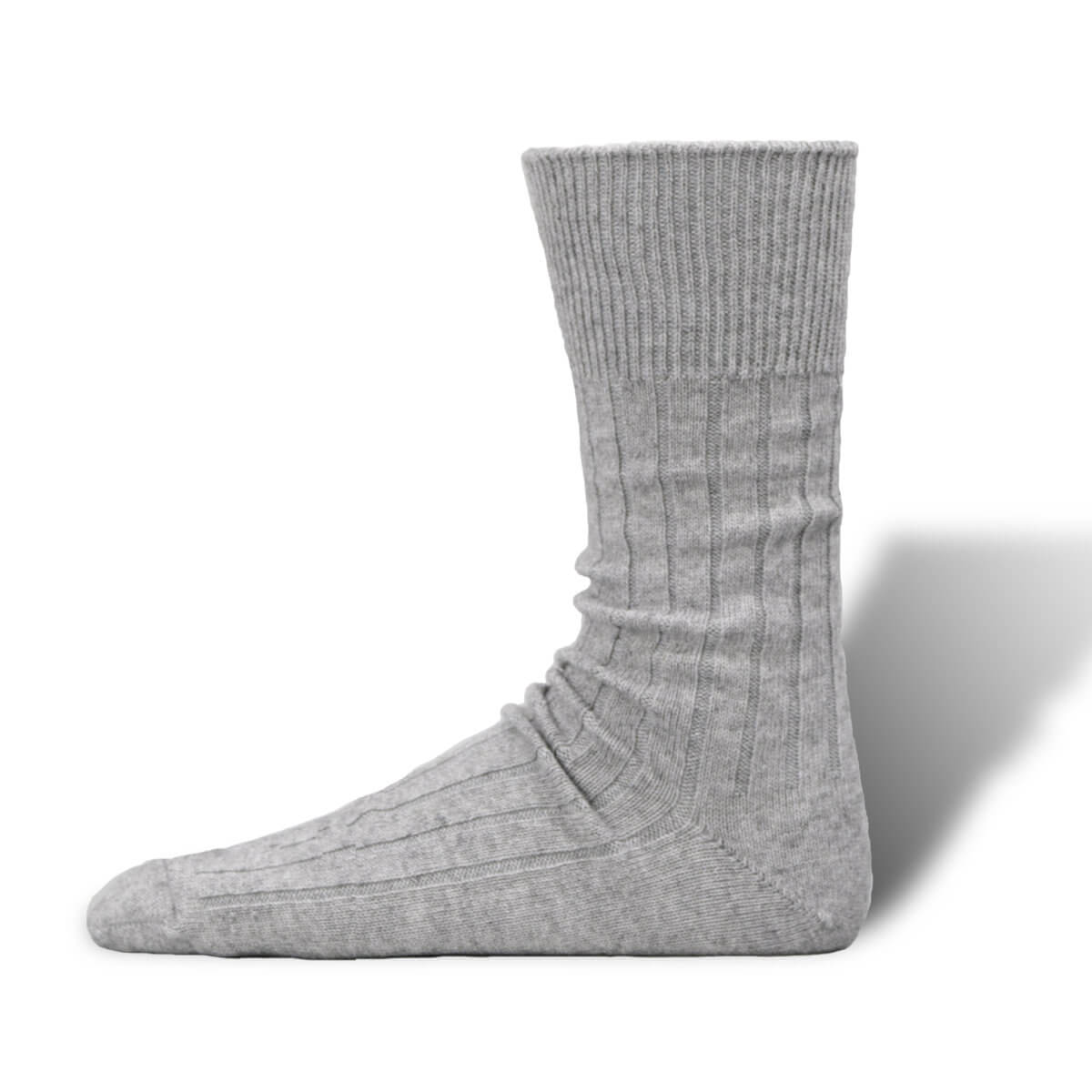 SHOWATABÉ ショウワタベ Cashmere Cotton Ribbed Socks カシミヤコットンリブソックス SW-01 decka Quality socks デカクォリティソックス 靴下 ユニセックス レディース メンズ 日本製 クルーソックス おしゃれ ブランド