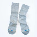 STANCE SOCKS スタンス ソックス ICON アイコン M311D14ICO 靴下 クルーソックス 無地 ロゴ ユニセックス メンズ レディース おし...
