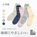 メンズ レディース 2足セット 22~25cm 25~28cm クルー丈 日本製 エコ サステナブル SDGs 靴下 ソックス くつ下 くるぶし おしゃれ カ...