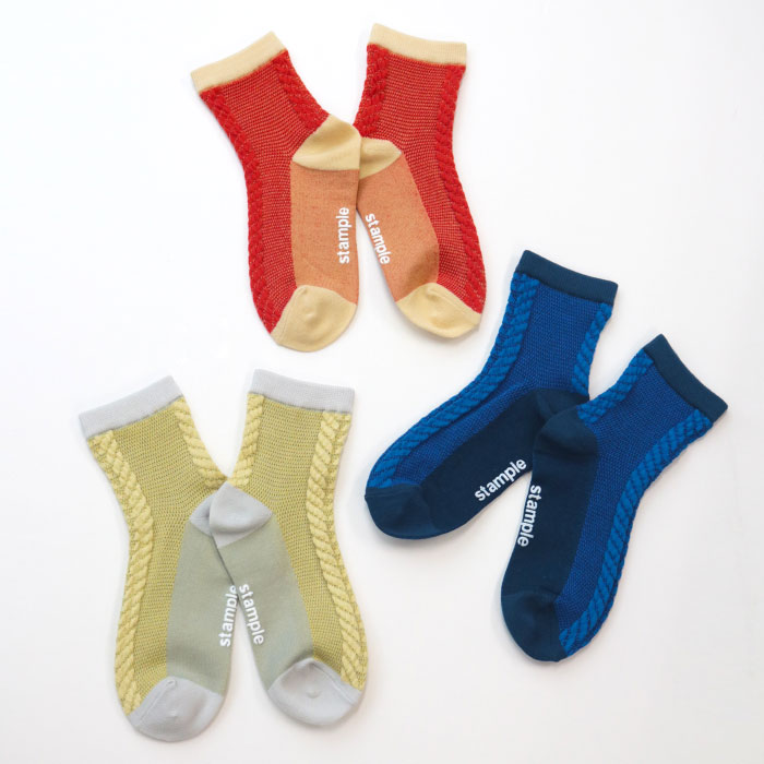 stample スタンプル　ビッグへリンボンショートソックス 3足組 子供 こども キッズ 靴下 レディース 男の子 女の子 ソックス 靴下 キッズ くつ下 子供服 通園 通学 シンプル 履きやすい 脱ぎやすい 滑り止め 無地 72983 22cm シンプル 春 夏 秋