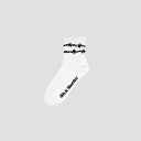 40s & Shorties(フォーティーズ アンド ショーティーズ)BARBWIRE HALF SOCK WHITE