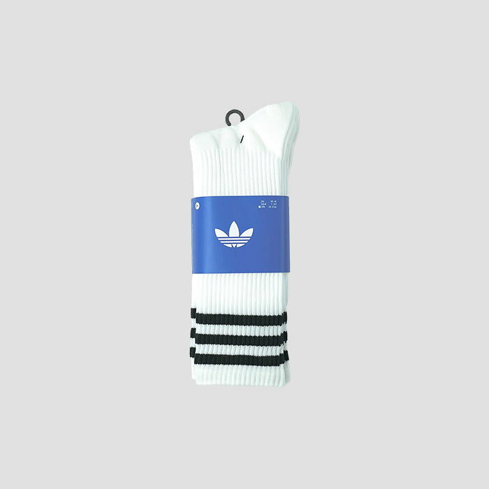 adidas（アディダス）adidas Originals 3S HIGH CR SOCK スリーストライプス ハイクルーソックス 3PACK WHITE