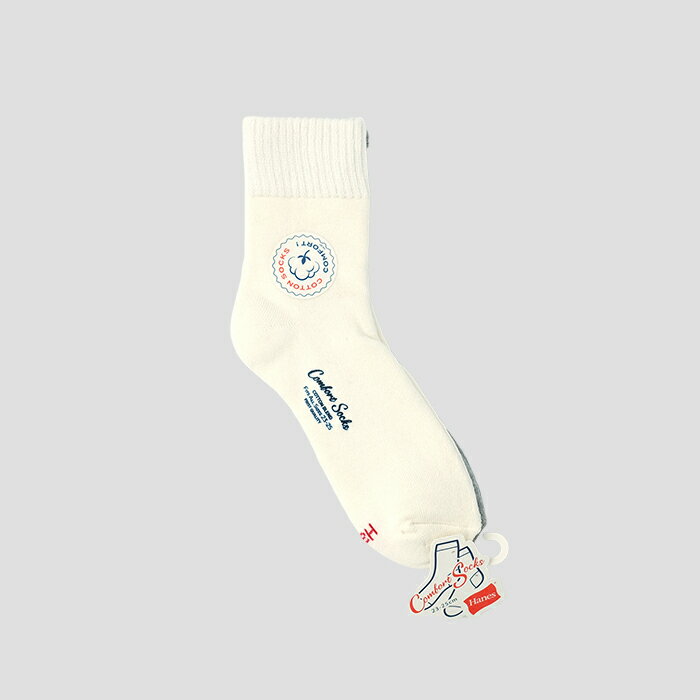 Hanes（ヘインズ）【総パイル】ロークルーソックス2PACK