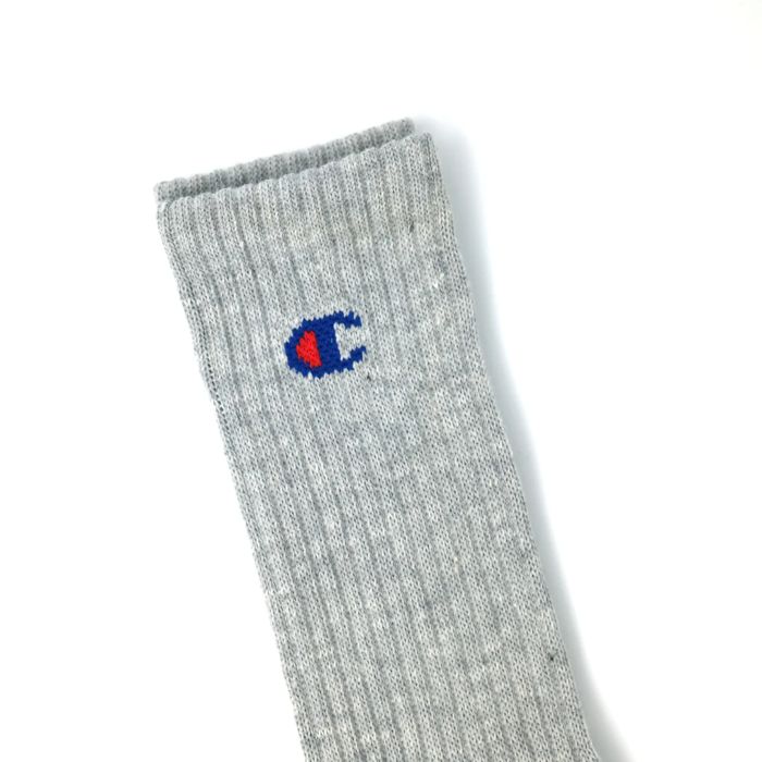 【SALE 30%OFF】Champion（チャンピオン）フルレングス ソックス 3PACK HEATHER GRAY（CMSCH002, CMSCY002）