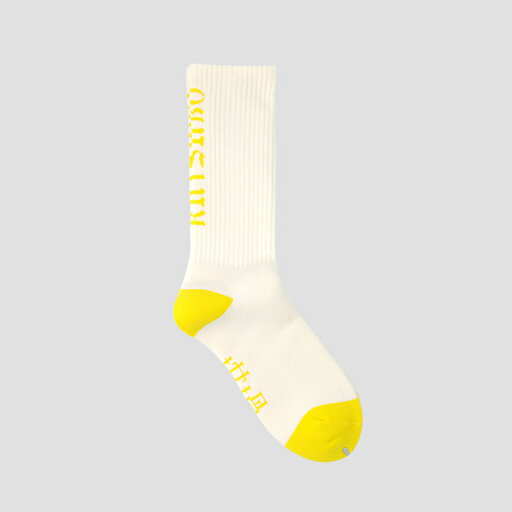 RUTSUBO(坩堝)OG SOCKS WHITE/YELLOW RUTSUBO(坩堝)OG SOCKS WHITE/YELLOW