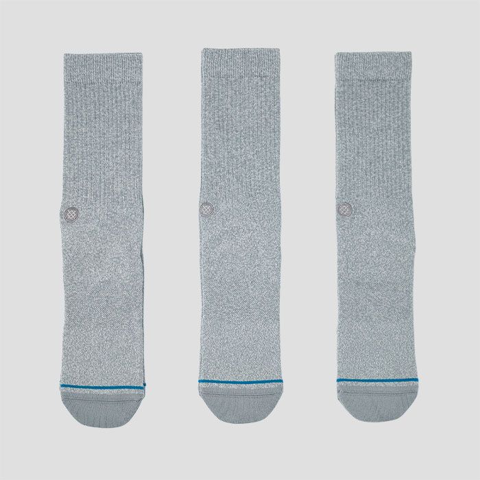 STANCEiX^XjICON 3 PACKiGREY HEATHERjL