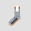 TRICOTE(トリコテ)GEO SWEATER SOCKS / キカセーターソックス NAVY(4)