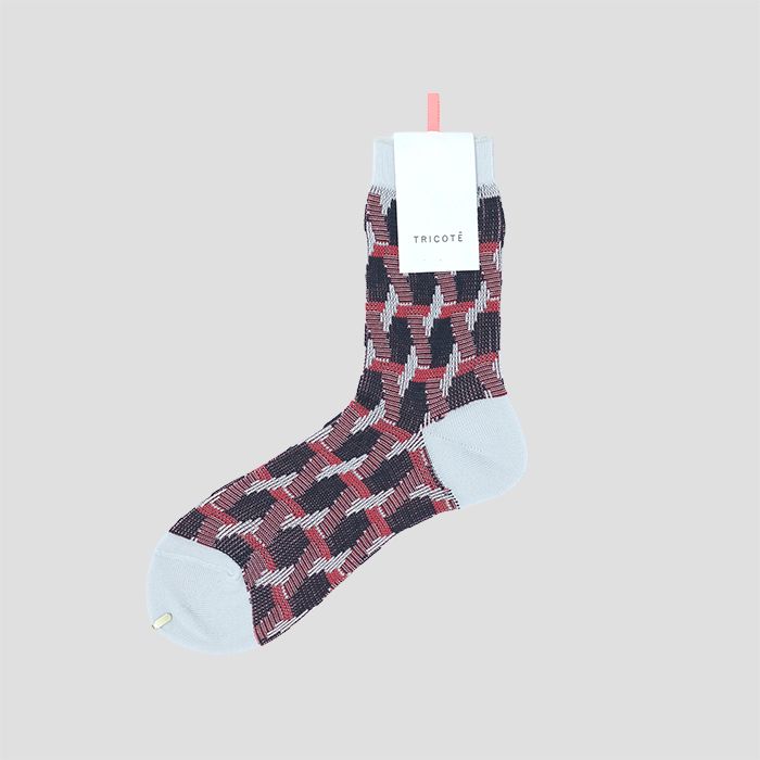 TRICOTEigRejHEXAGON JQ SOCKS (MENS) / wLTSWK[h\bNX IVORY