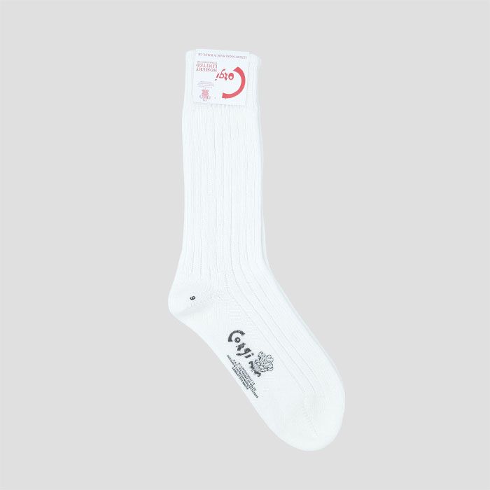 corgiiR[M[jyWOMENSzSOFT COTTON 3~1 RIB SOCKS ARCTIC