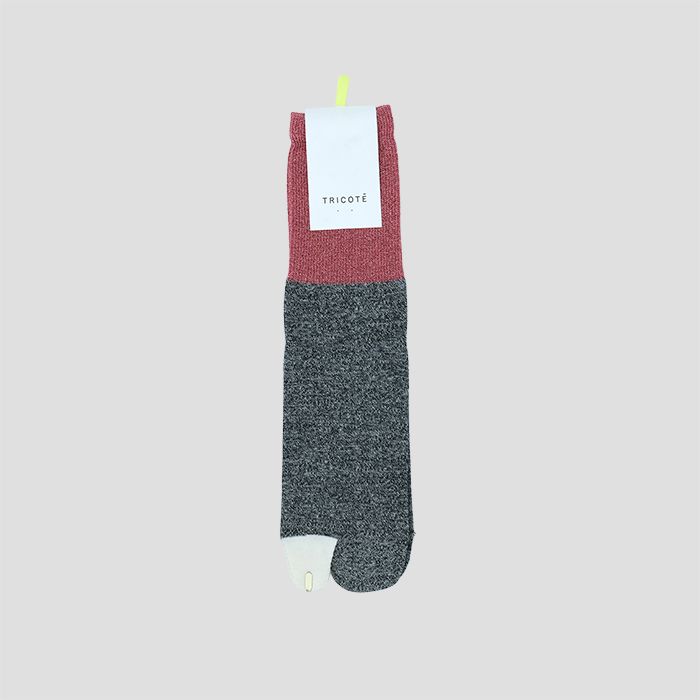 TRICOTEigRejLAME HEATHER TABI SOCKS / ۃ^r\bNX BLACK