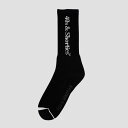 40s & Shorties(フォーティーズ アンド ショーティーズ)LARGE TEXT LOGO SOCKS BLACK