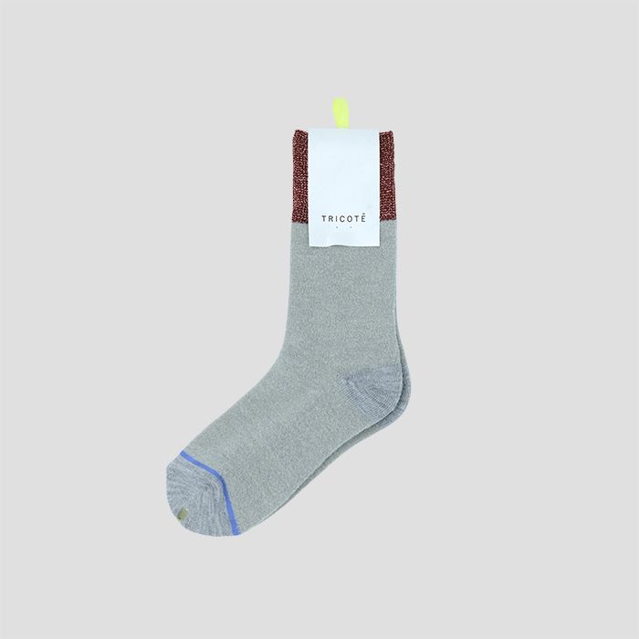 TRICOTEigRejPILE SOCKS / pC\bNX GRAY