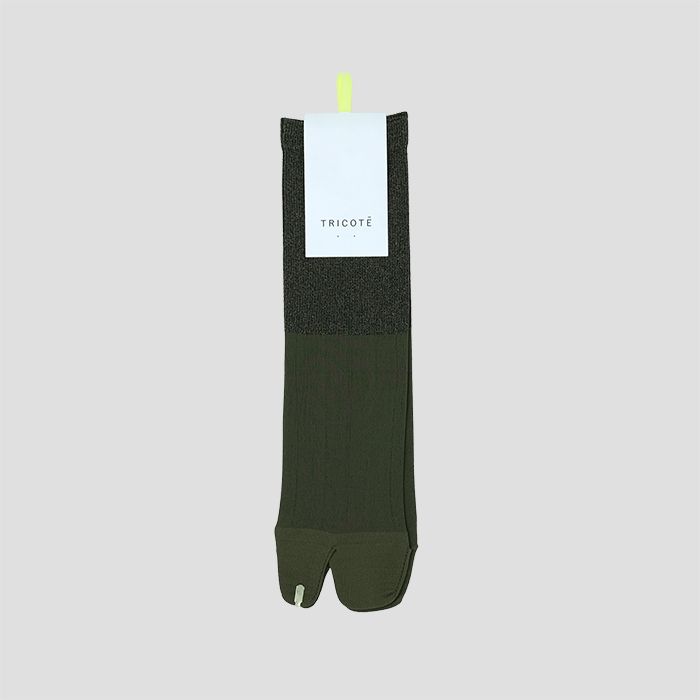 TRICOTEigRejCOLOUR TABI SOCKS / J[^r\bNX KHAKI