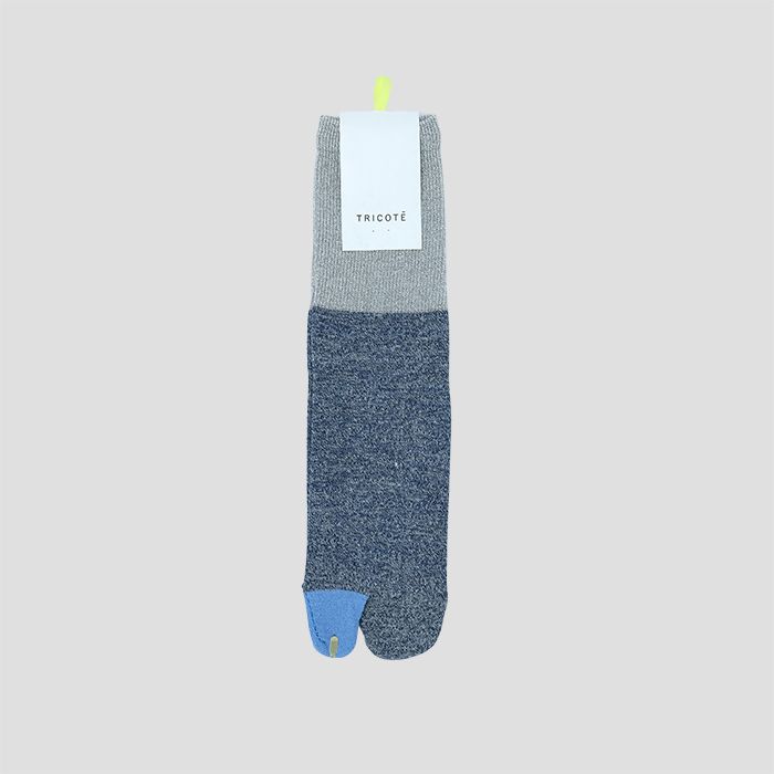 TRICOTEigRejLAME HEATHER TABI SOCKS / ۃ^r\bNX NAVY