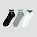 adidas(アディダス)adidas Originals トレフォイル アンクルソックス 3PACK MULTI