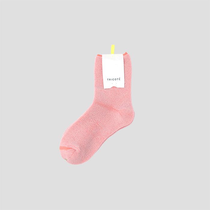 トリコテ 靴下 レディース TRICOTE（トリコテ）COLOUR TOWEL SOCKS（UNISEX）/ カラータオルソックス PINK